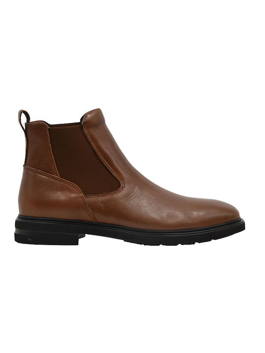 Softies Men's Leather Boots Tabac Brown