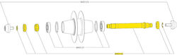 Mavic Bicycle Wheel Axle