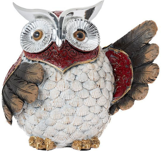 Iliadis Christmas Plastic Figure Owl Gray 16x16x11cm