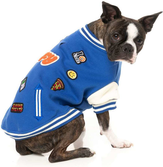Fuzzyard Blue Dog Coat Small with 26cm Back Length