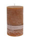 Koopman Decorative Brown Candle 9x15cm