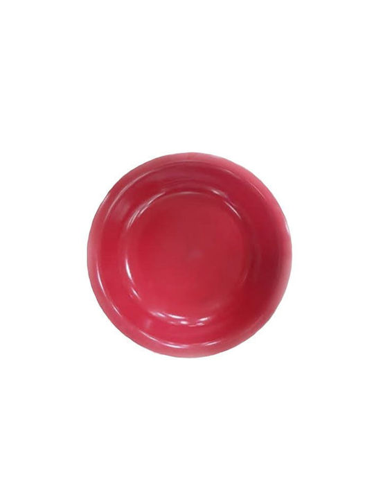 Evivak Plate Shallow made of Melamine Red with Diameter 15cm