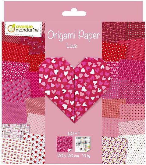 Avenue Mandarine Karton 60 Blätter 20x20cm.