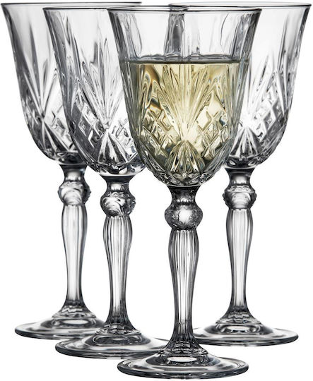 Lyngby Melodia Set Gläser für Weißwein aus Kristall Mit Stiel 210ml 4Stück Lyngby Melodia Set Gläser für Weißwein aus Kristall Mit Stiel 210ml 4Stück
