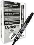 Pentel N60 Textmarker Black 12Stück