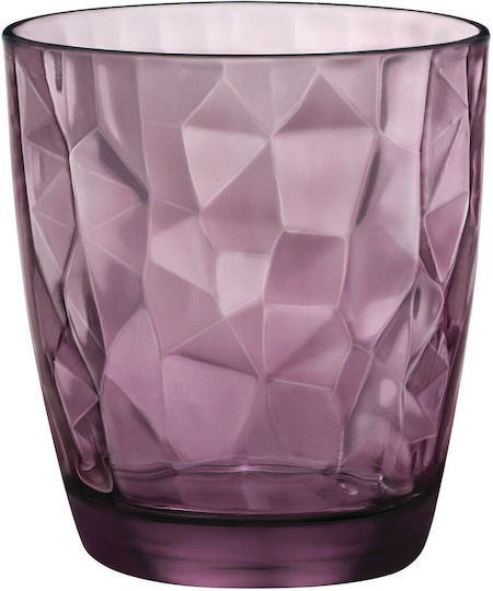 Bormioli Rocco Pahar Pentru Apă Din Sticlă Rock Violet 390ml 514688