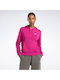Identity Small Logo French Terry Women's Sweatshirt Hooded Proud Pink