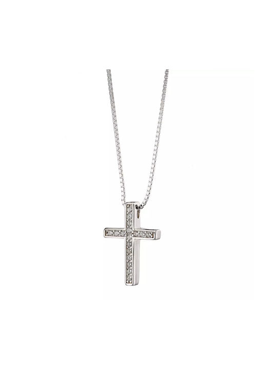 Oxzen Kreuz aus Silber mit Kette