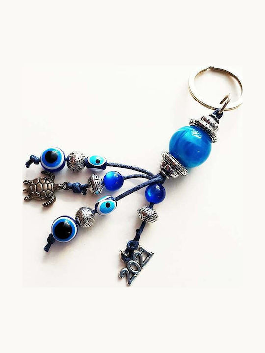 Amalfi Accessories Handmade Keychain Charm Light Blue