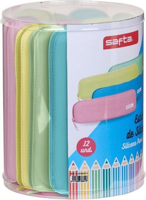 Safta Fabric Pencil Case with 1 Compartment 12pcs