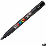 BigBuy Acrylic Marker Black 1pcs