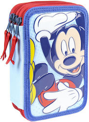 Mickey Mouse Clubhouse Pencil Case Full 43pcs with 3 Compartments Multicolored Mickey Mouse Clubhouse Pencil Case Full 43pcs with 3 Compartments Multicolored