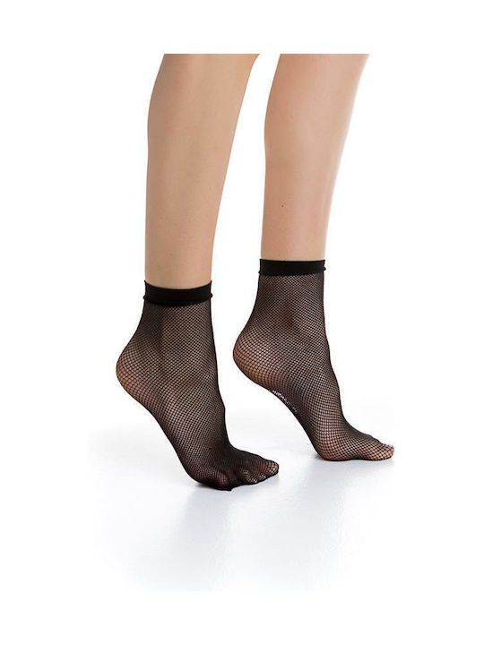 Inizio Sensuale Women's Socks Net Black