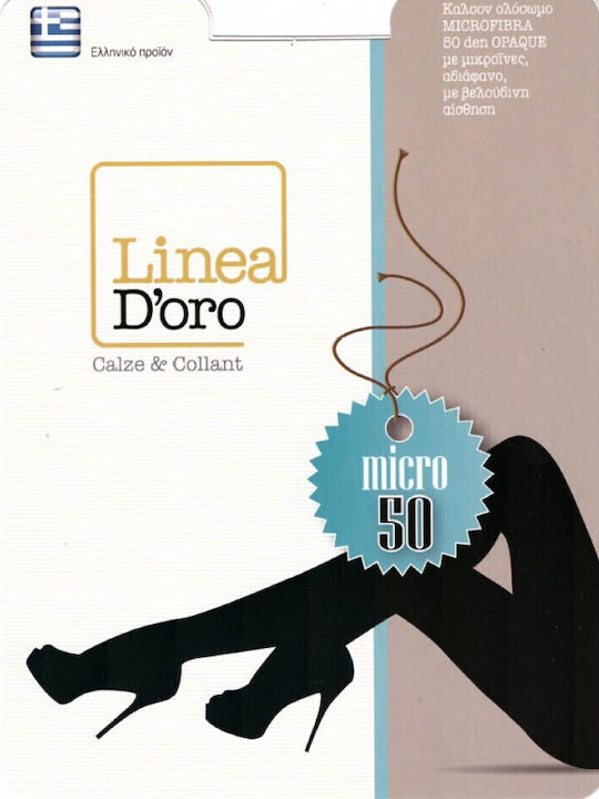 Linea D'oro Οpaque Γυναικείο Καλσόν 50 Den Μαύρο