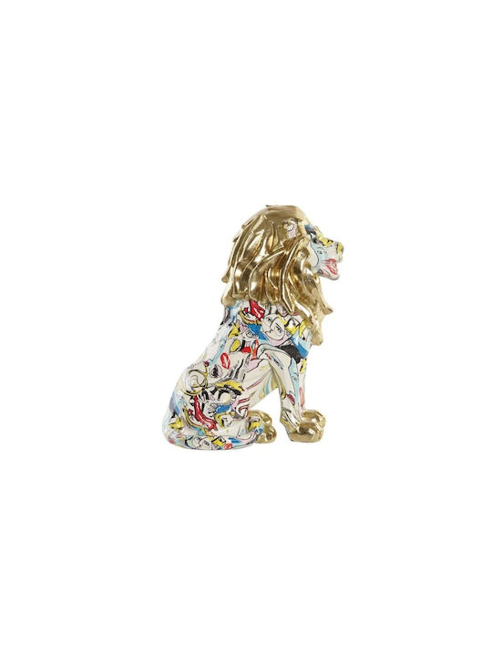 DKD Home Decor Decorative Lion Polyresin S3039532 1pcs