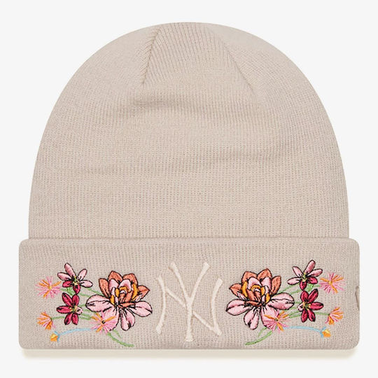 New York Yankees Beanie Beanie Knitted in Beige color