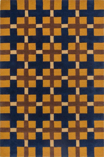 Brink & Campman Decor Milano Covor Rectangular Din lână Golden Ochre Blue