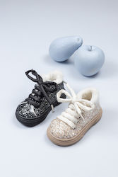 Babywalker Black Baptism Sneakers