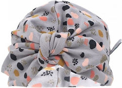 Karfitsomenos Gatos Turban in Gray Color