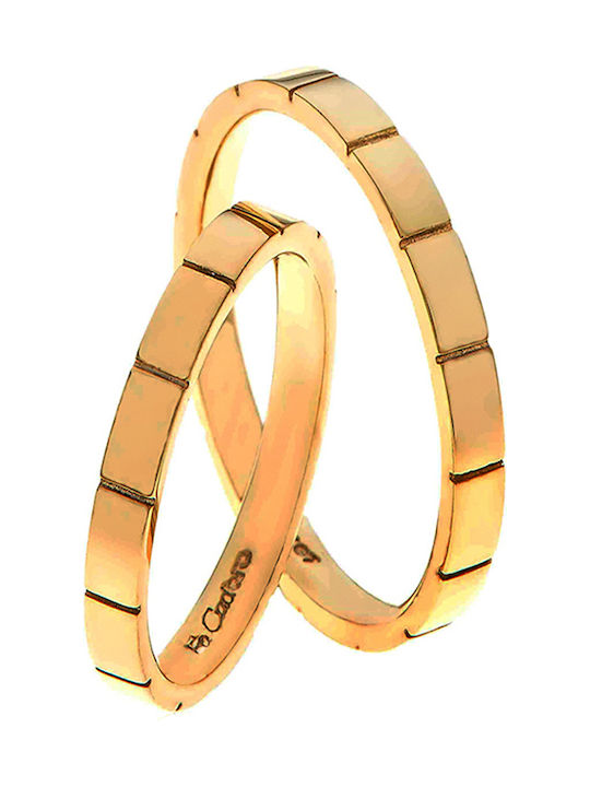 Fa Cad'oro Wedding Rings Gold Plated
