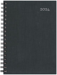 adBook Daily Spiral Agenda 2024 14x21cm