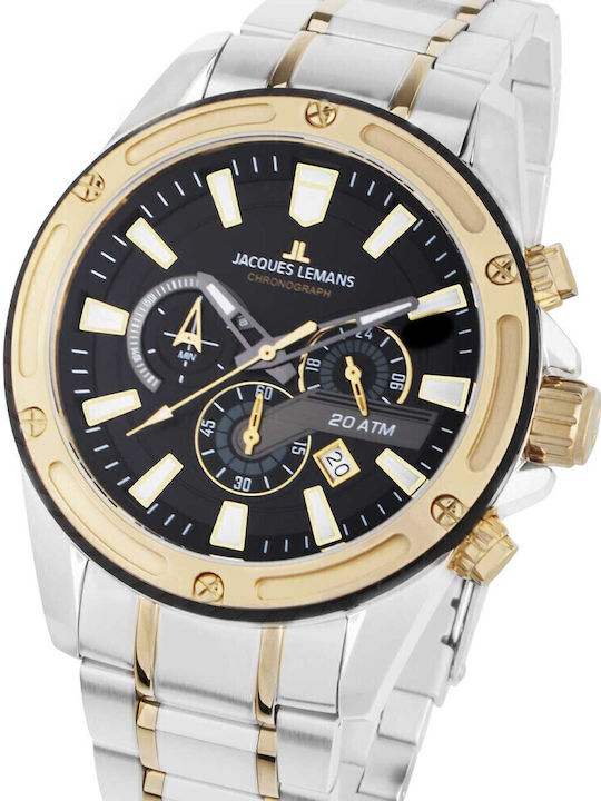 Jacques Lemans Liverpool Herrenuhr 48mm Chronog...