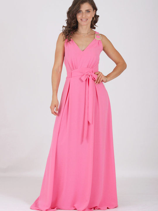 Love Me Apparel Maxi Φόρεμα Ροζ