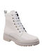 Pitillos Leder Damen Knöchelstiefel Beige