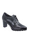 Pitillos Leather Women's Ankle Boots Black