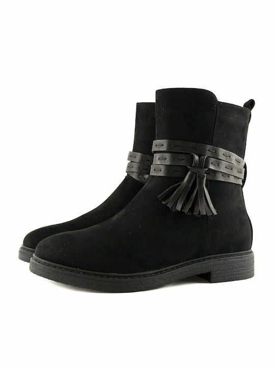 Damen Chelsea Stiefeletten Schwarz