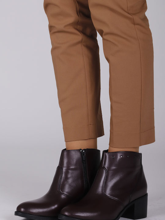 Nikolas Ankle Boots Μπορντό