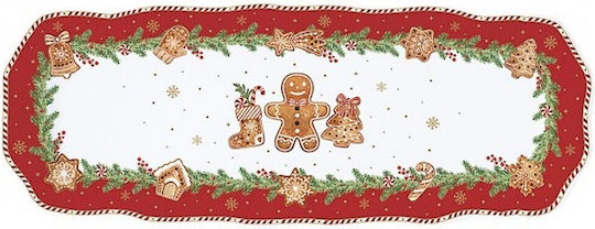 Easy-Life Weihnachtliche Teller Porzellan L37xB14cm.