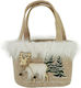 Marhome Christmas Bag for Gift Brown 16x9x26cm. 99-00-19335-1