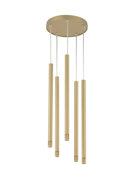 Sigma Stalactite Laser Pendant Light Gold
