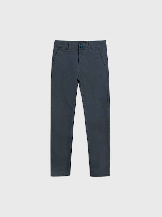 Mayoral Kids Trousers Gray Slim Fit