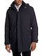Herren Winter Jacke Lässig Μαύρο.