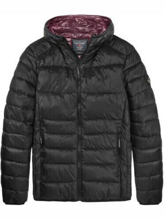 Volcano Herren Winter Jacke Puffer Black