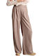 Attrattivo Damen Stoff Hose Beige