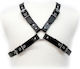 Leather Body Ham Sexy pentru bărbați Negru