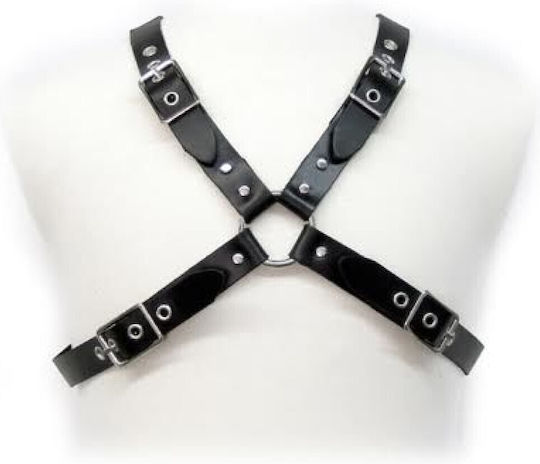 Leather Body Ham Sexy pentru bărbați Negru