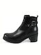 Leon Arch Leather Women's Ankle Boots Black