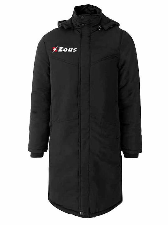 Zeus Giubbotto Herren Winter Jacke Lässig Schwarz