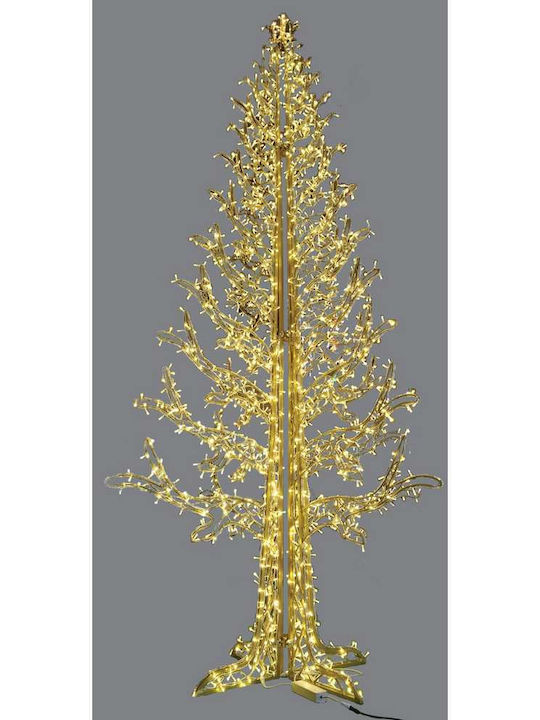 Christmas Tree 400cm with LED Lighting Gold