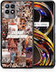 Smartfits Collage Umschlag Rückseite Schwarz (Realme 8i) 8680436728147_47543917117779