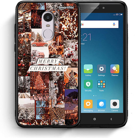 Smartfits Collage Back Cover Πράσινο (Redmi Note 4)