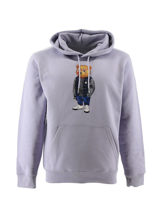 Baron Filou Men's Sweatshirt with Hood Lavender