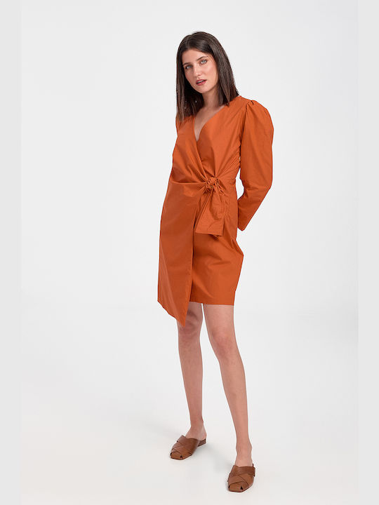 Le Streghe Midi Φόρεμα Orange