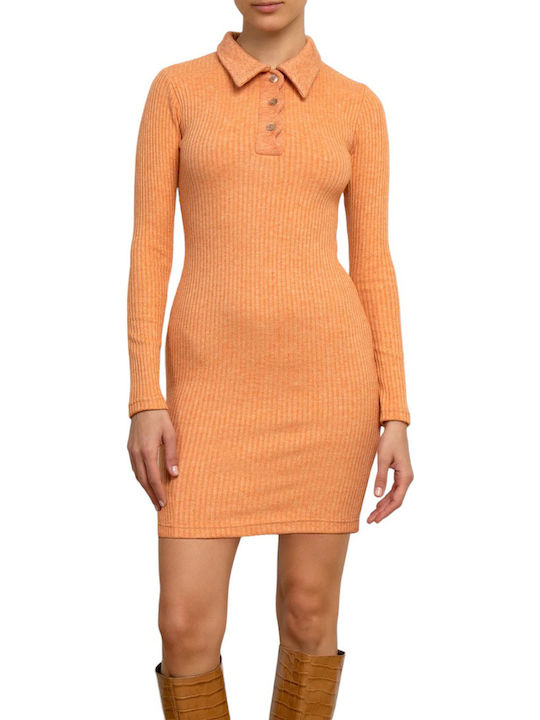 Stefania Vaidani Knitted Dress All Day Orange