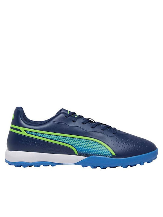 PUMA King Match Fußballschuhe mit geformten Stollen Blau