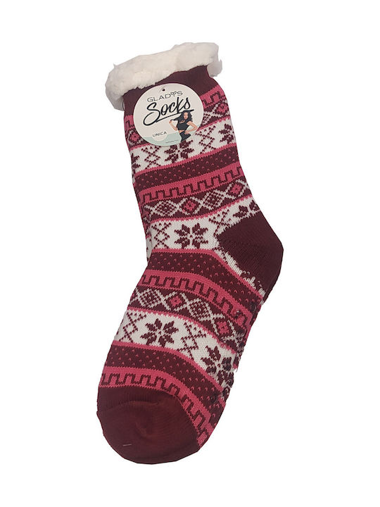 Gladys Damen Socken Bordeaux 1Pack